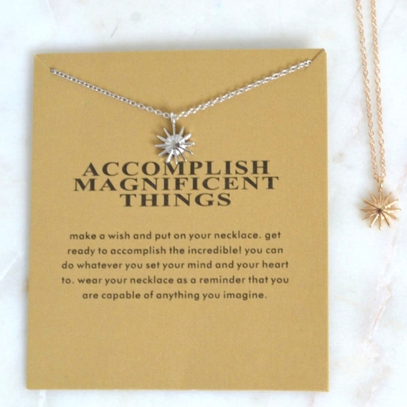 Make A Wish Intention Necklace - Accomplish Magnificent Things - Picture 4 of 6